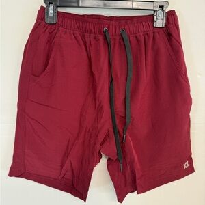 Dixxon Men's The Brad Premium Lined Athletic Shorts, Maroon, Size Small, NWT